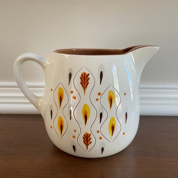Stangl Pottery Trenton NJ Amber Glo Pattern Pitcher Jug MCM Midcentury - Picture 1 of 9